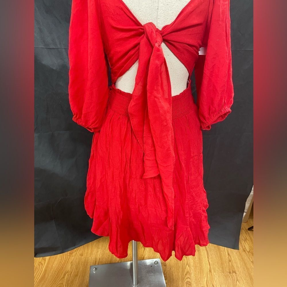 Poppy red summer sun dress - Picture 12 of 12